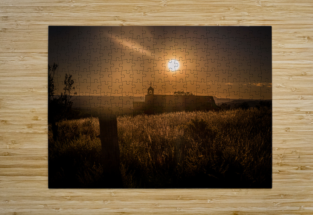 Silhouette in Sunlit Harmony Dream World Images Puzzle printing