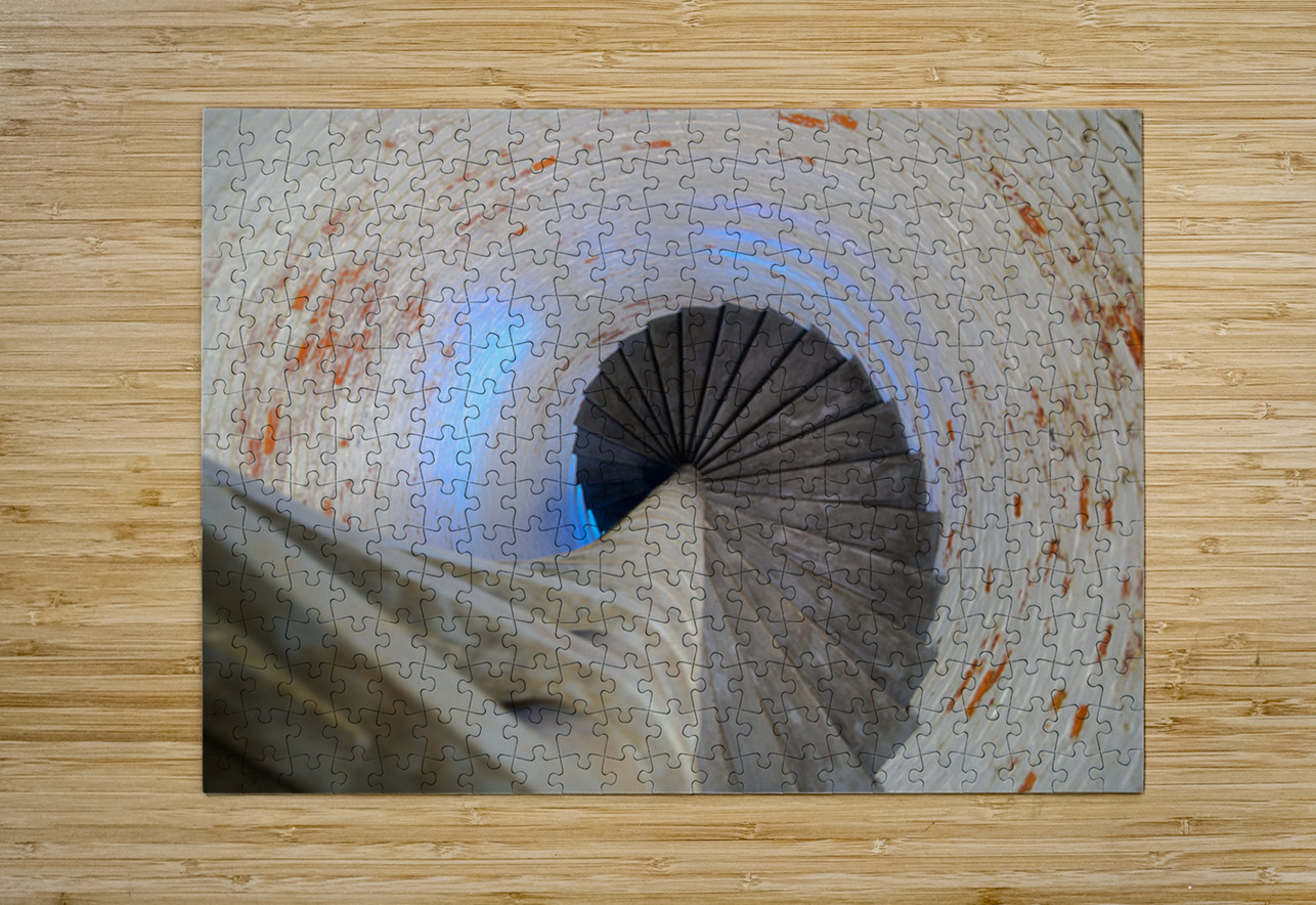 Echoes of Light in a Timeworn Spiral Dream World Images Puzzle printing