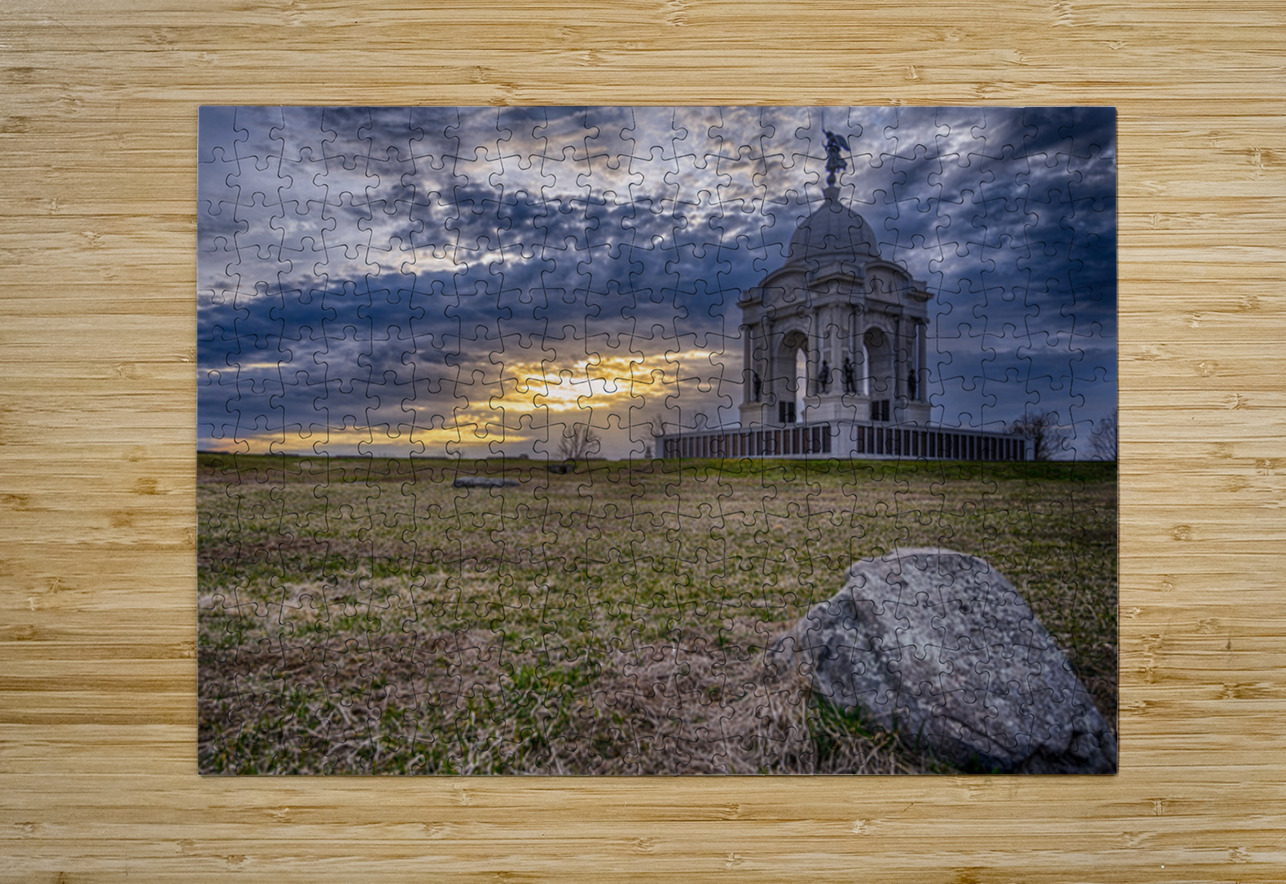 Pennsylvania Monument Sunset Dream World Images Puzzle printing