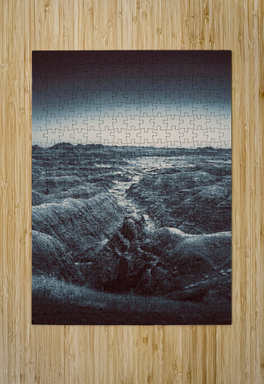 Shadows of the Earth: The Enchanting White River in Badlands Dream World Images Puzzle printing