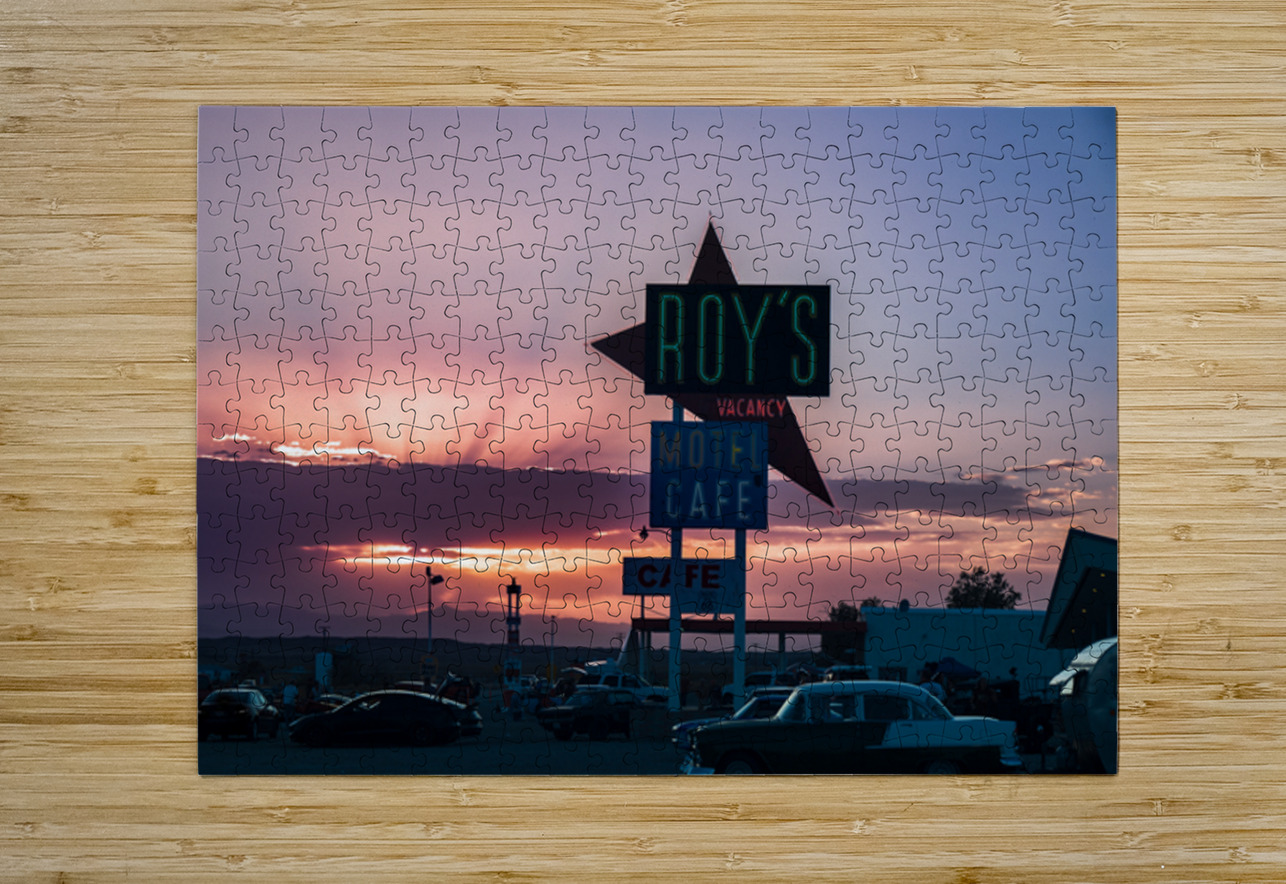 Neon Dreams on the Mother Road Dream World Images Puzzle printing