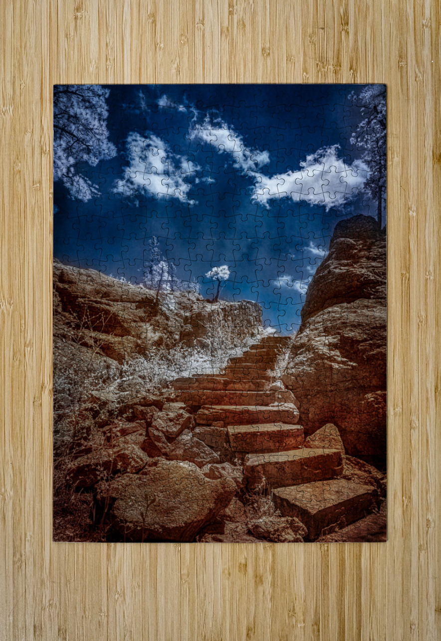 Stairway to Tranquility: Exploring Sylvan Lake South Dakota Dream World Images Puzzle printing