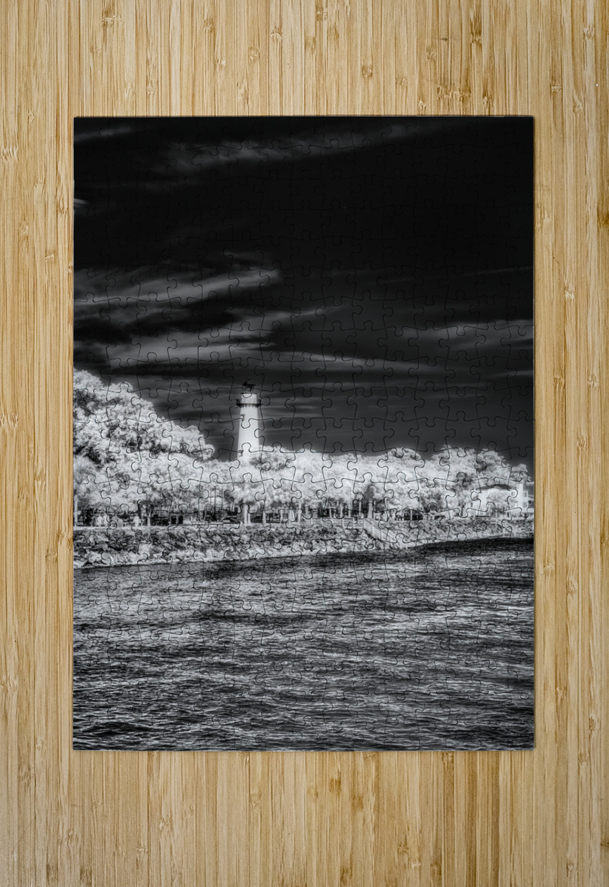 Whispers of Light: Lighthouse Glow Dream World Images Puzzle printing