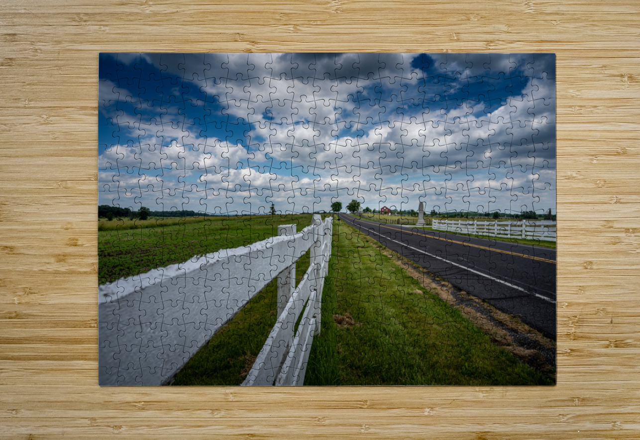 Fence along the road Dream World Images Puzzle printing