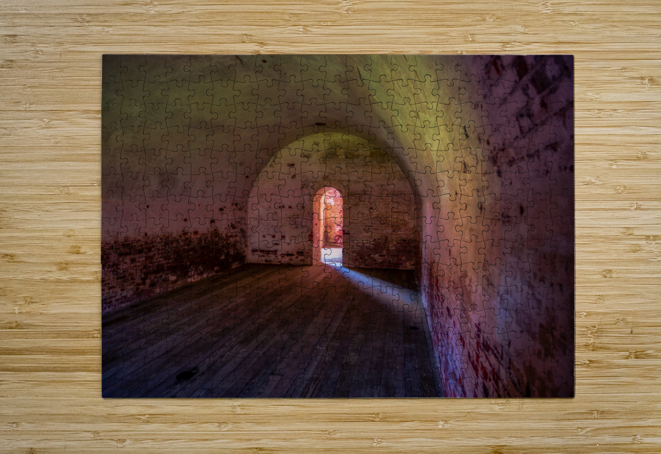Timeless Passage: Fort Macon Doorway Dream World Images Puzzle printing