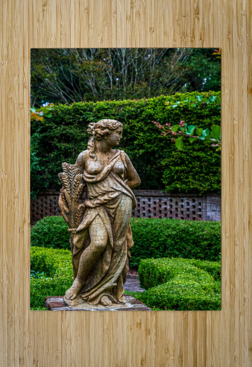 Garden Statue - 4 Dream World Images Puzzle printing