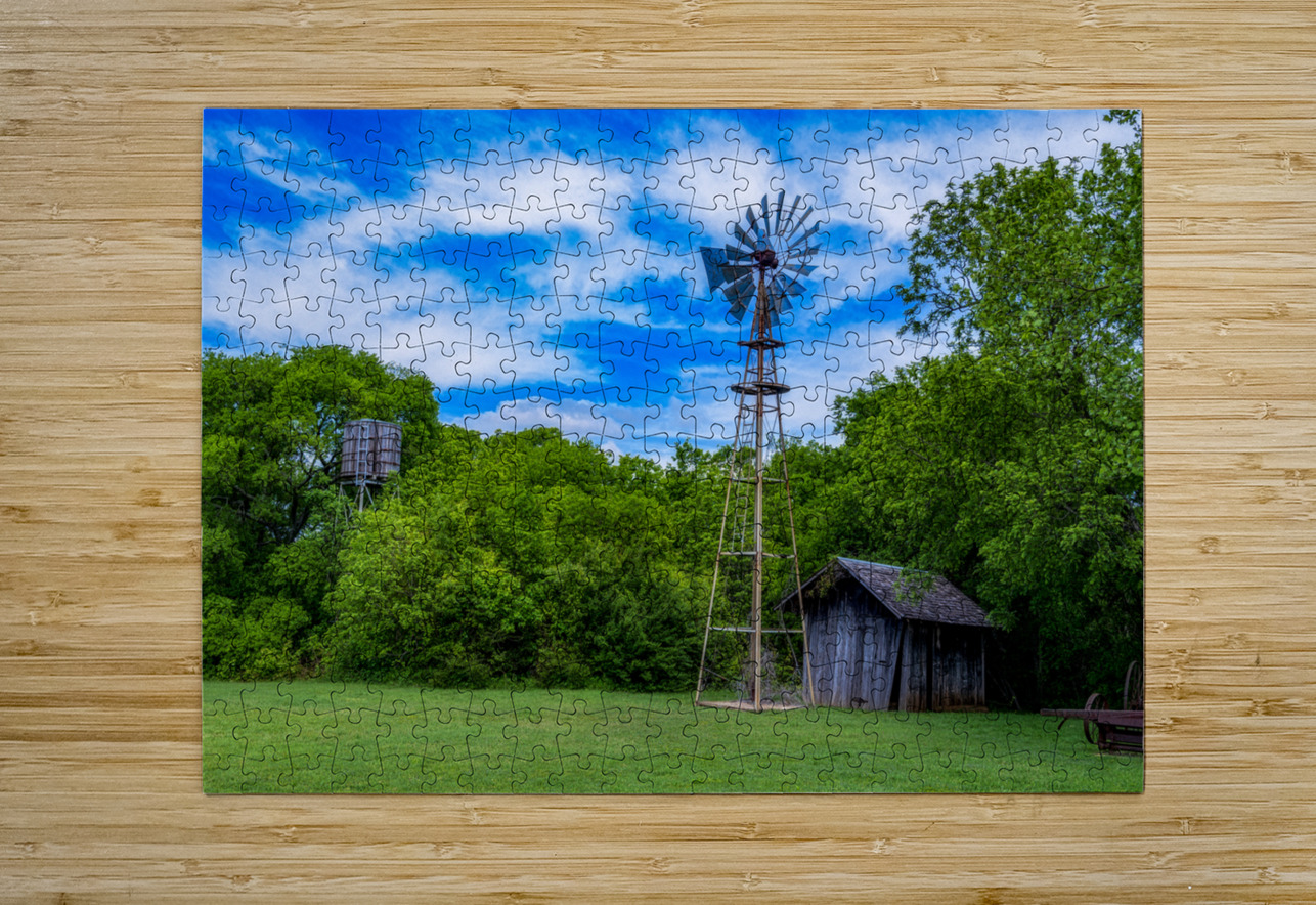 Windmill Whispers: Timeless Windmill Charm Dream World Images Puzzle printing