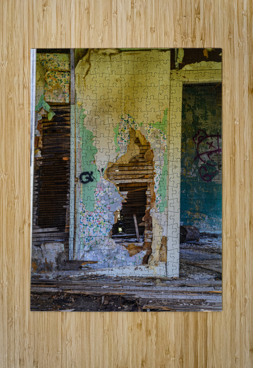 Forgotten Layers: Spokane Ghost Town Ruins Dream World Images Puzzle printing