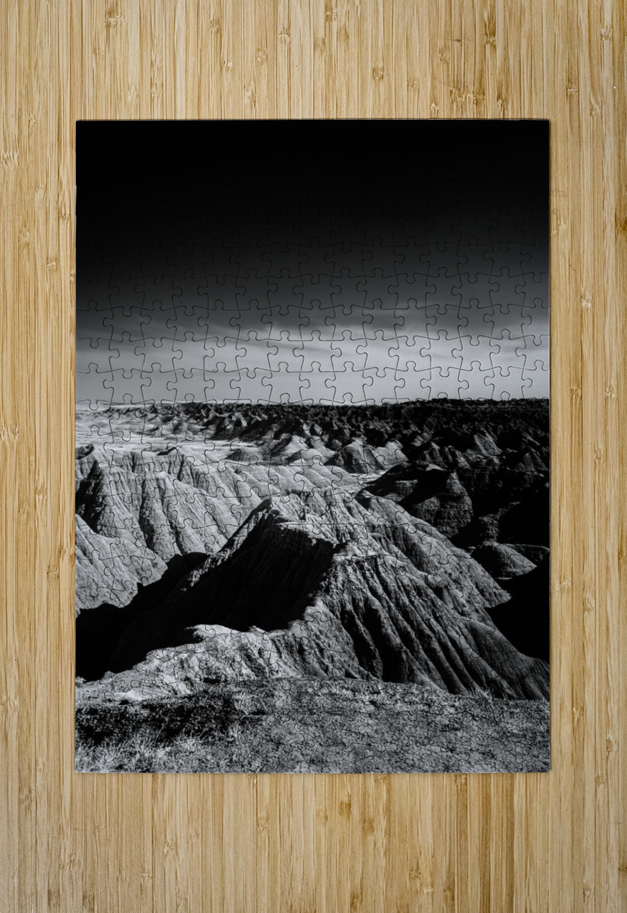 Ethereal Dance: Badlands Infinite Horizons in Infrared Dream World Images Puzzle printing