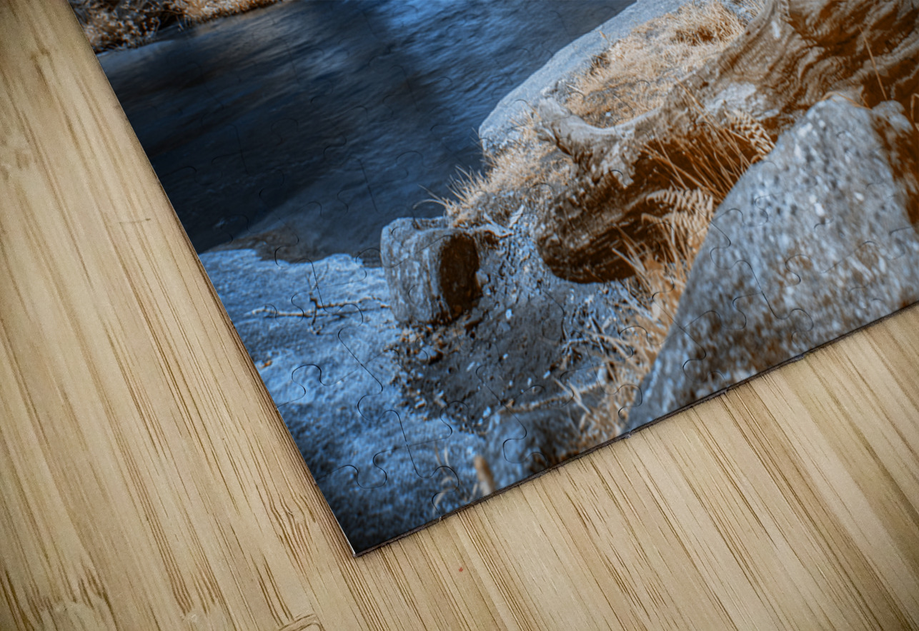 Sapphire Dreams: A Tranquil Waterfall Journey Dream World Images Puzzle