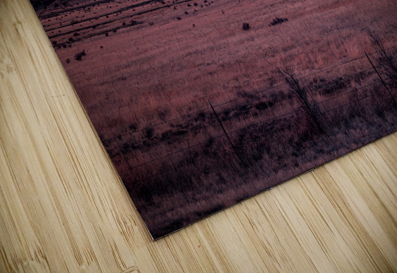 Solitary Harmony Under a Painted Sky Dream World Images Puzzle