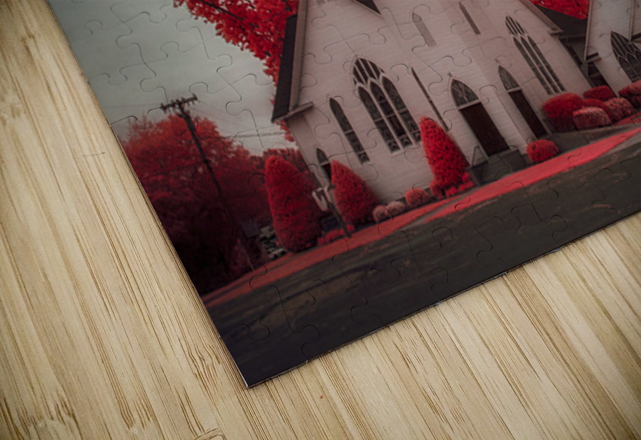 Spiritual Splendor   Crimson Steeple Dream World Images Puzzle