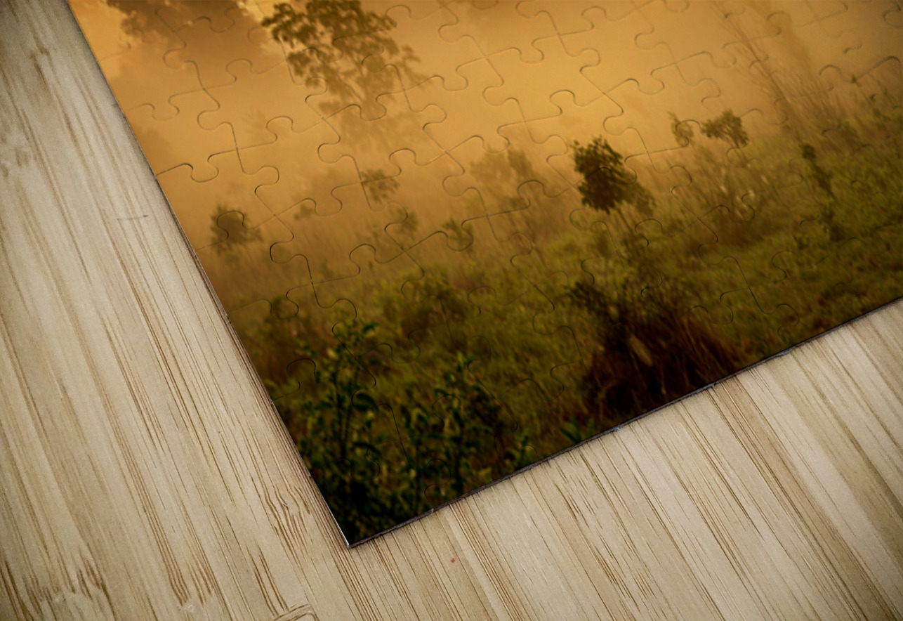 Misty Morning Glow: Dawn in Gettysburg Dream World Images Puzzle