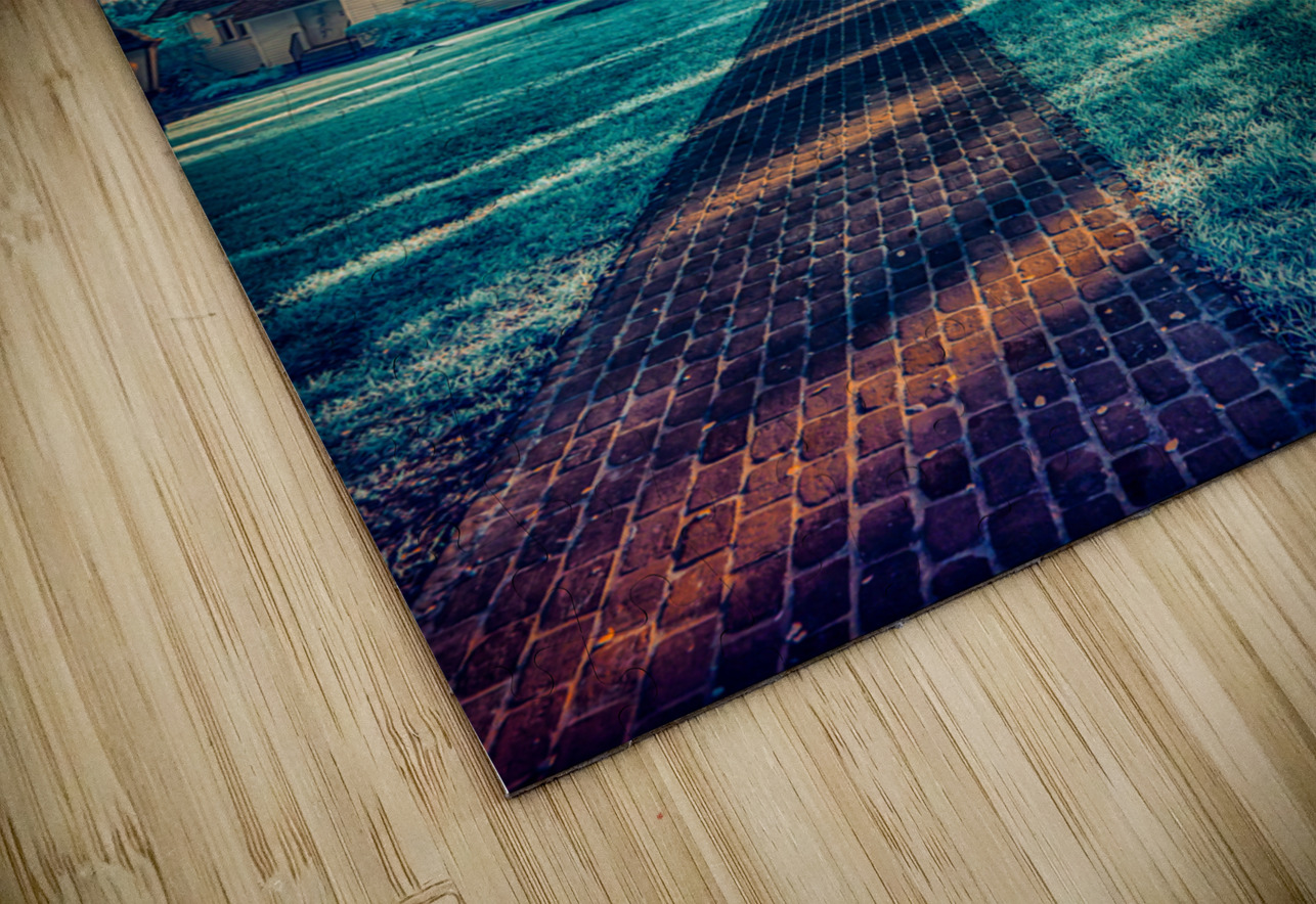 Spiritual Splendor: Blue Church Dream World Images Puzzle