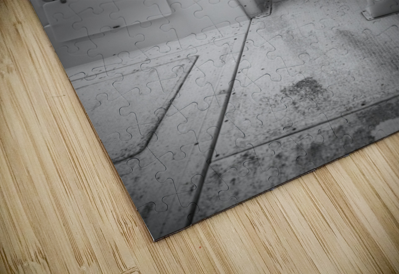 Monochromatic Maritime: Detailing A Weathered Boat Dream World Images Puzzle