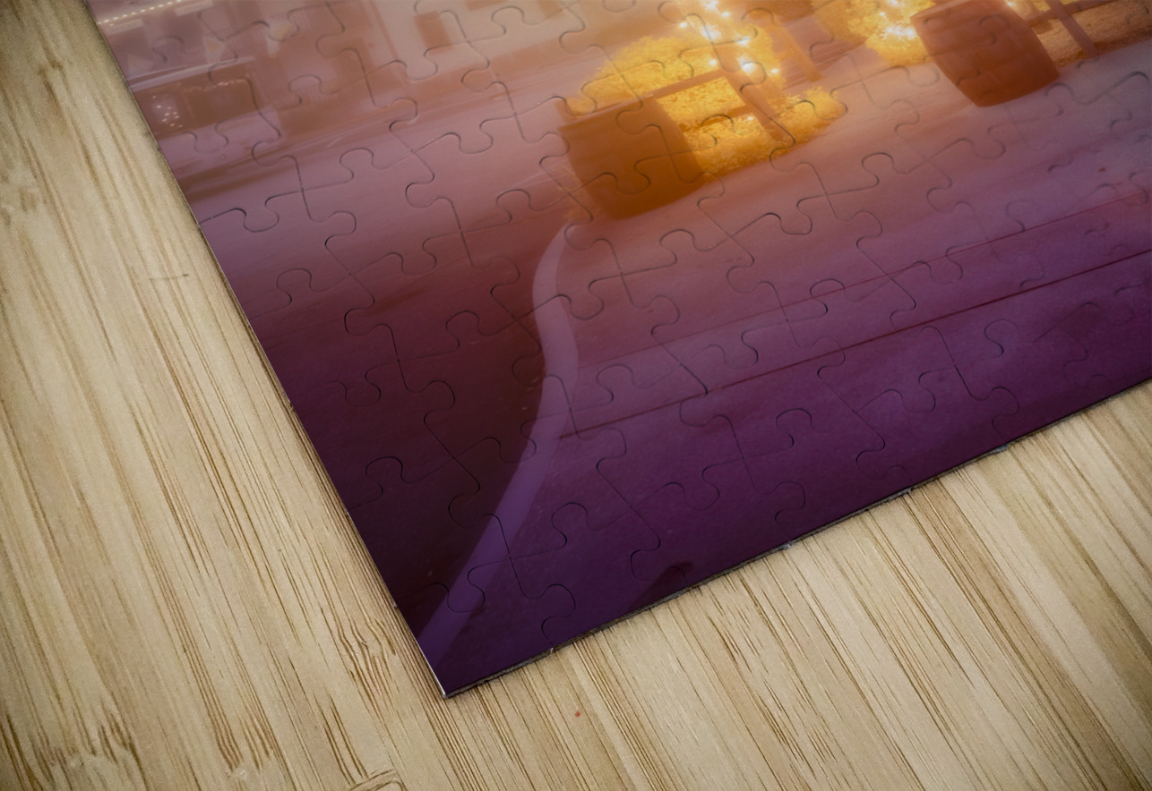 Enchanting Saint Augustine: Palm Trees Aglow with Christmas Magic Dream World Images Puzzle