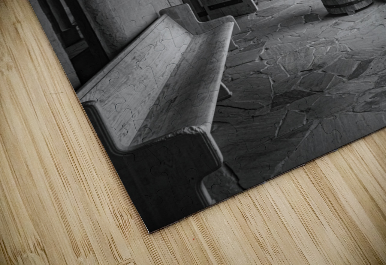 Tranquil Reverie: A Castle Benchs Perspective Dream World Images Puzzle