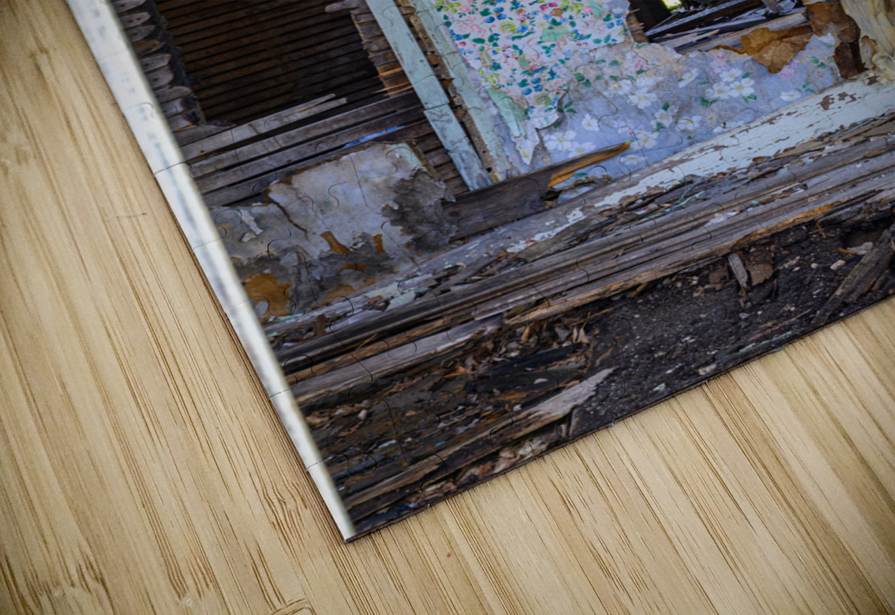 Forgotten Layers: Spokane Ghost Town Ruins Dream World Images Puzzle