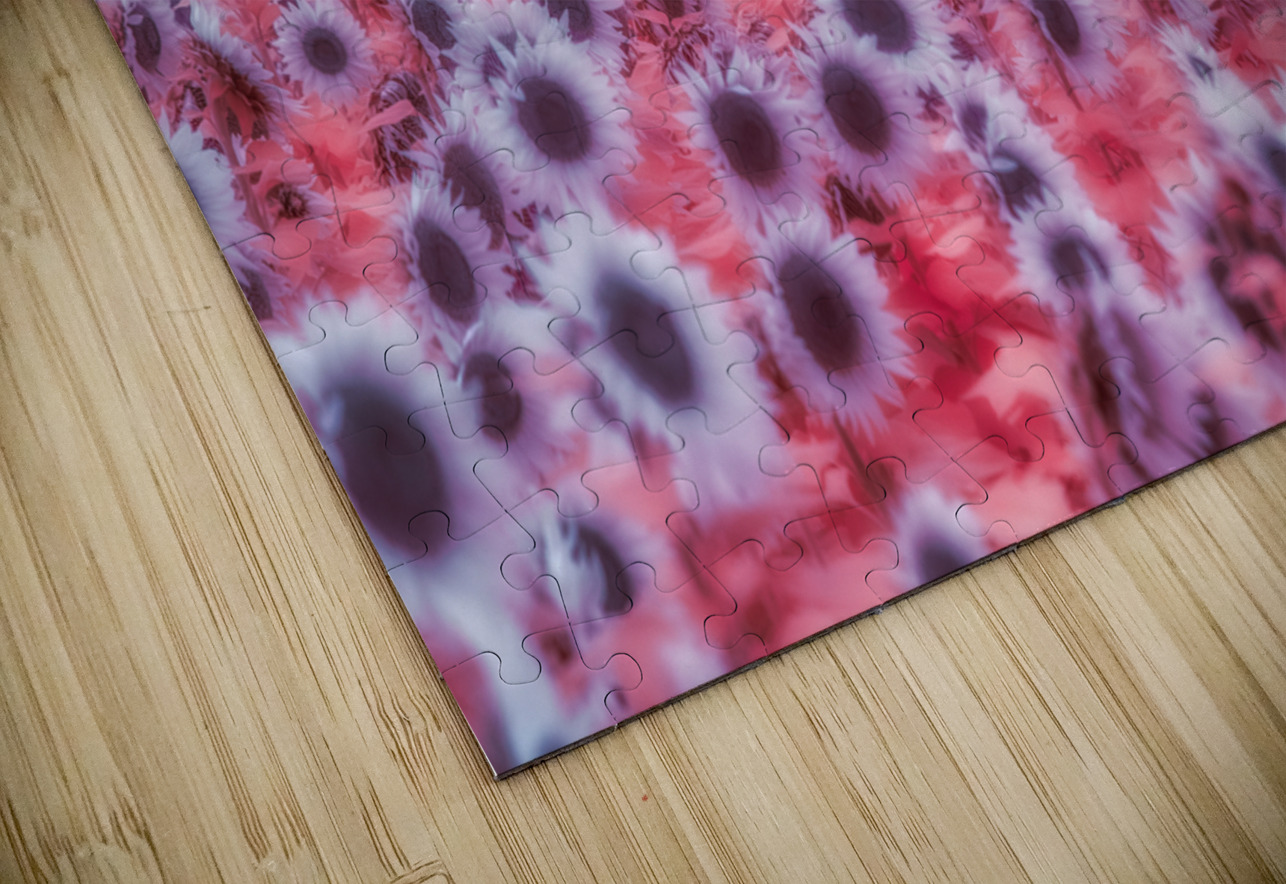 Pink Sunflowers Dream World Images Puzzle