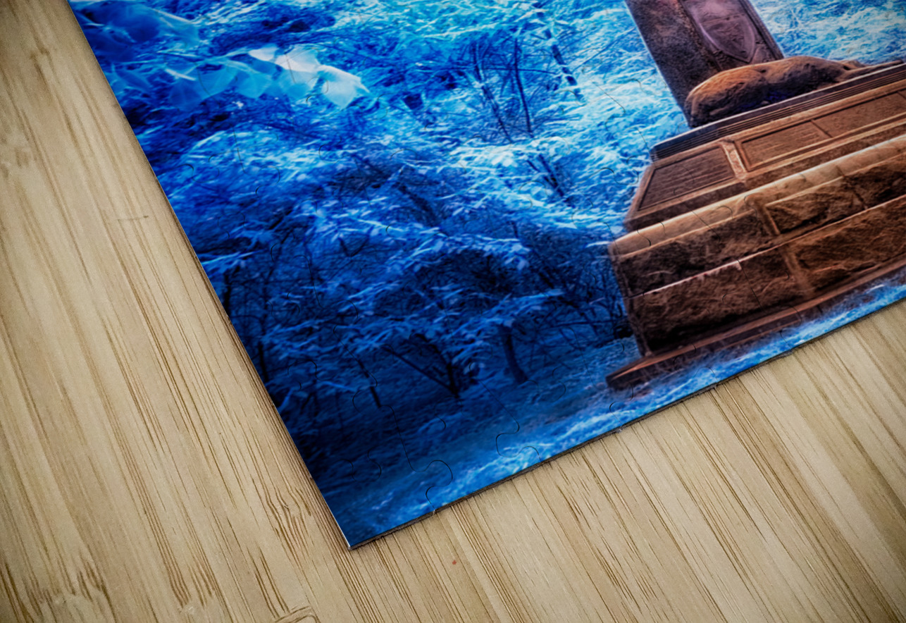 Enchanted Woods: Exploring the Mystical Blue Celtic Cross Dream World Images Puzzle