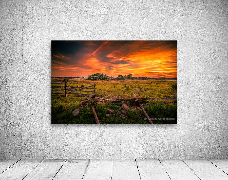 Fields of Fire: Sunset on the Codori Barn in Gettysburg Wall Preview