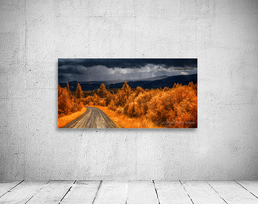 Epic Descent: Montanas Infrared Mountain Road Wall Preview