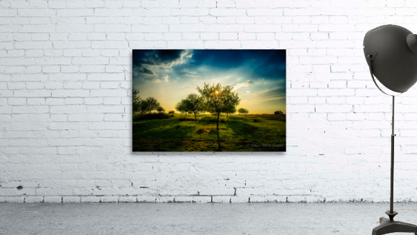 Golden Hour Symphony: Trostle Farms Enchanting Ambiance at Gettysburg National Military Park Wall Preview