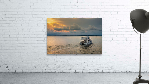 Romantic Sunset Boat Tour: Cherishing Anniversary Moments in Beaufort North Carolina Wall Preview