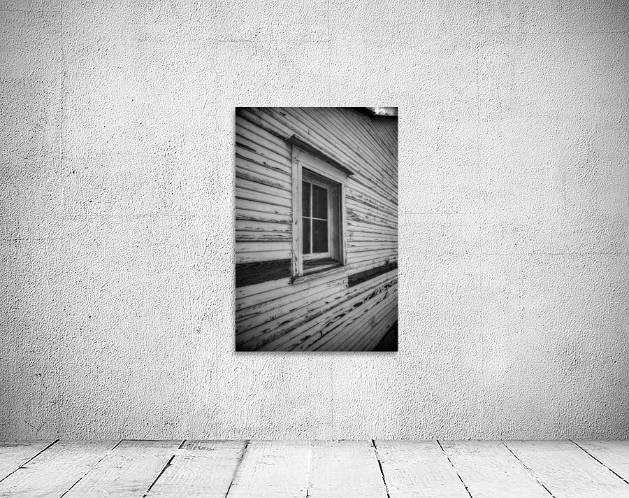 Echoes of the Past: A Weathered Reflections of an 1800s Farm window in Texas Wall Preview