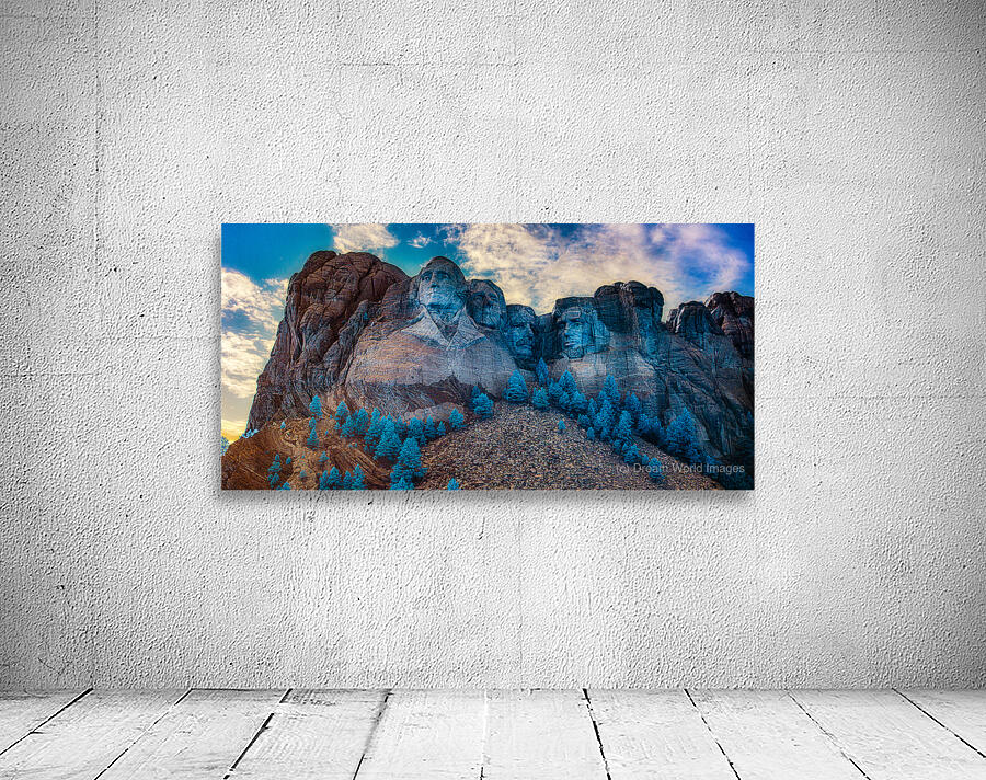 Twilight Blend: Monument and Trees in Purple at Sunset Wall Preview