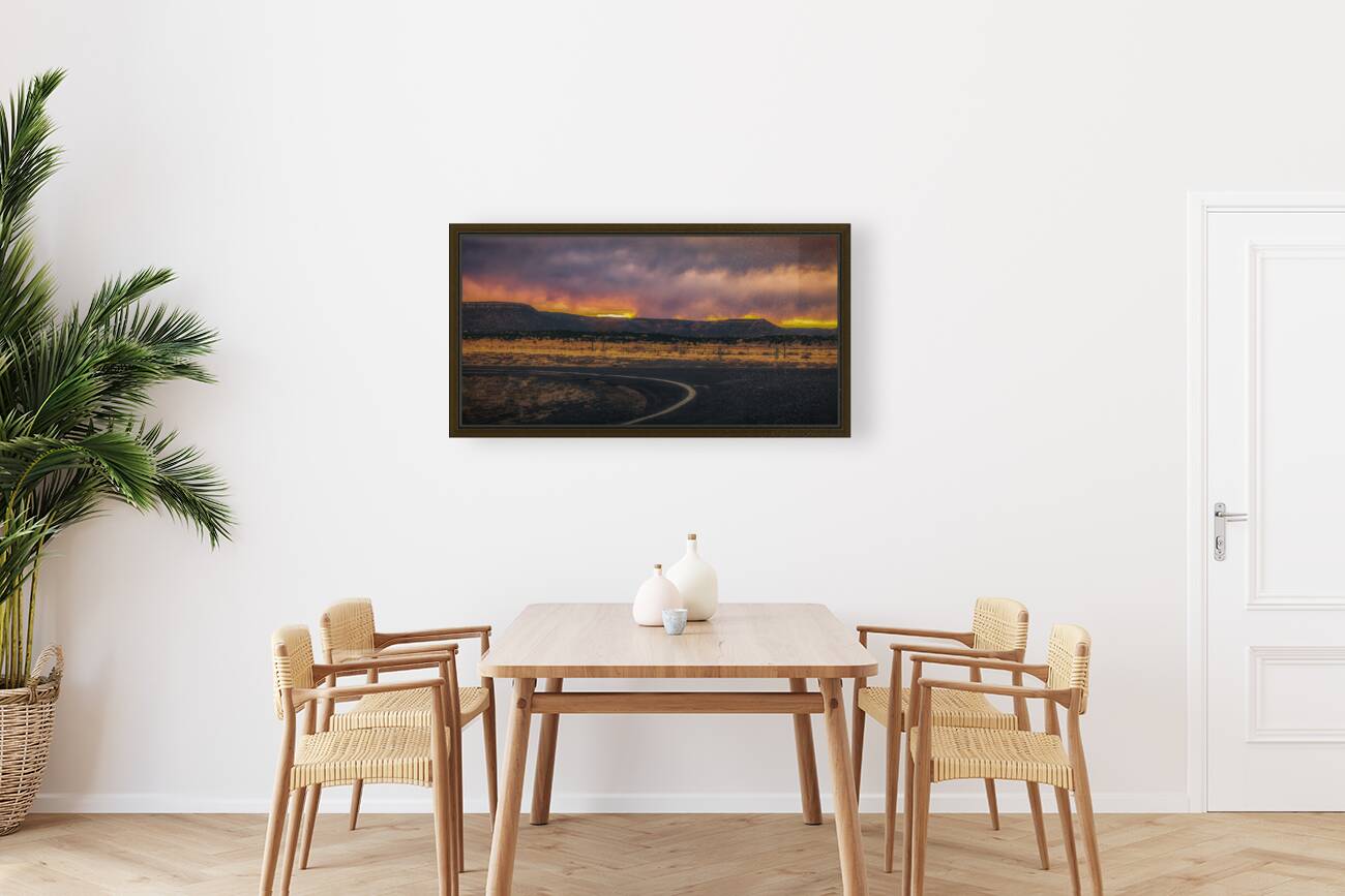 Roads Turn Under Fiery Skies Reproduction