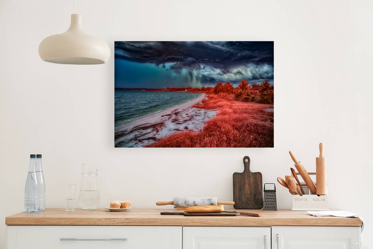 Summer Adventures at Brooms Island Marina: Colorful Beach Storm Reproduction