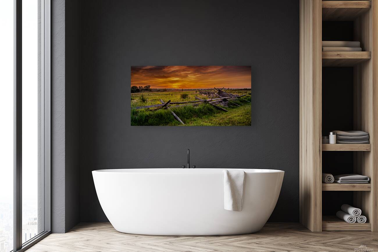 Fenceline Sunset Reproduction