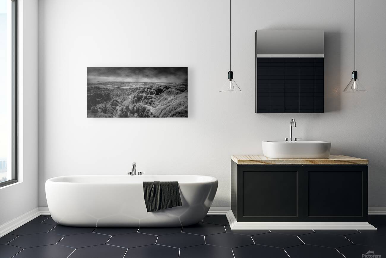 Shadows of the Earth: A Canyon Dream in the Badlands Reproduction