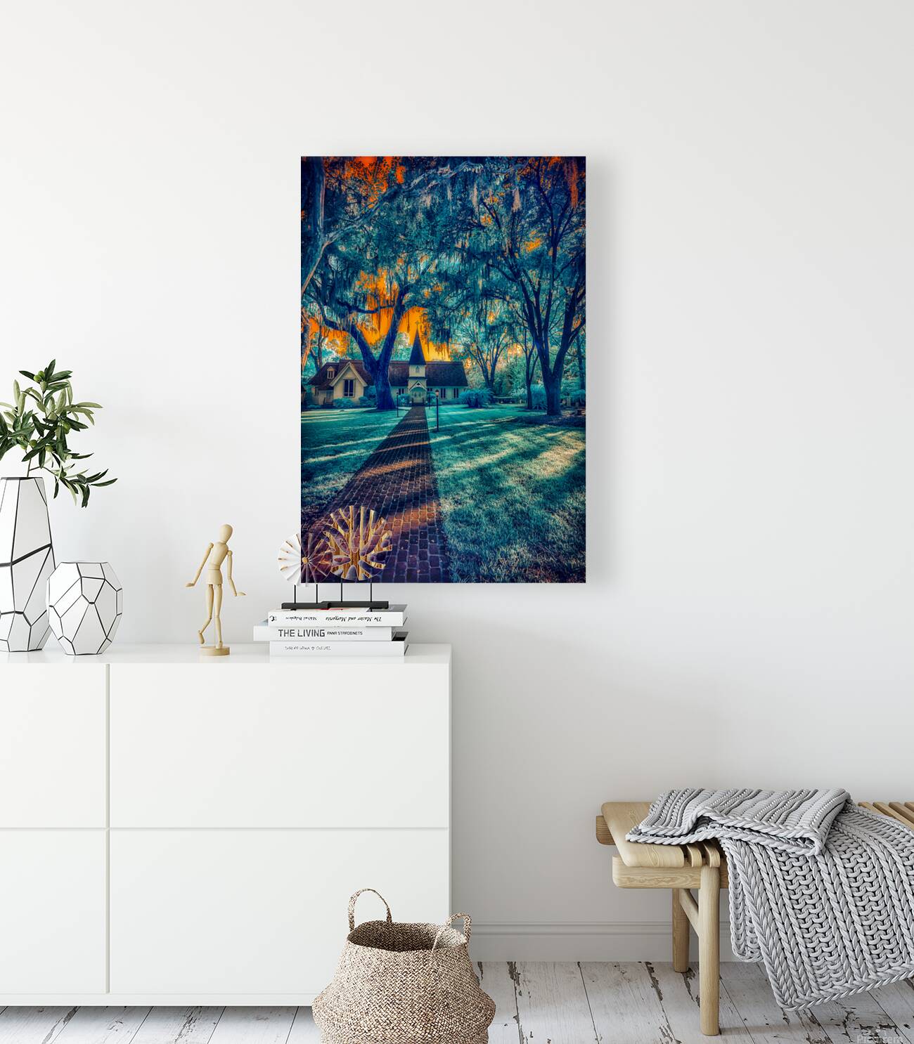 Spiritual Splendor: Blue Church Reproduction