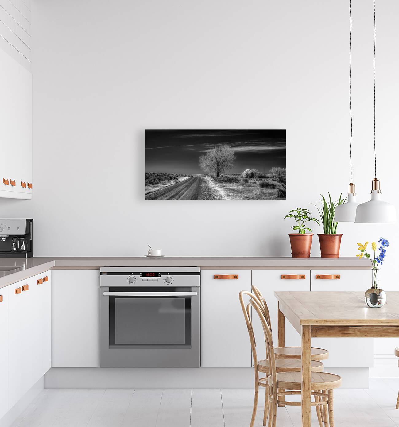 Ethereal Encounters: A Monochrome Journey Through Dawson New Mex Reproduction