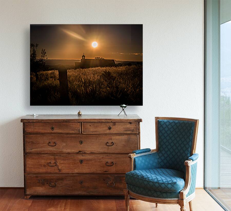 Silhouette in Sunlit Harmony Reproduction