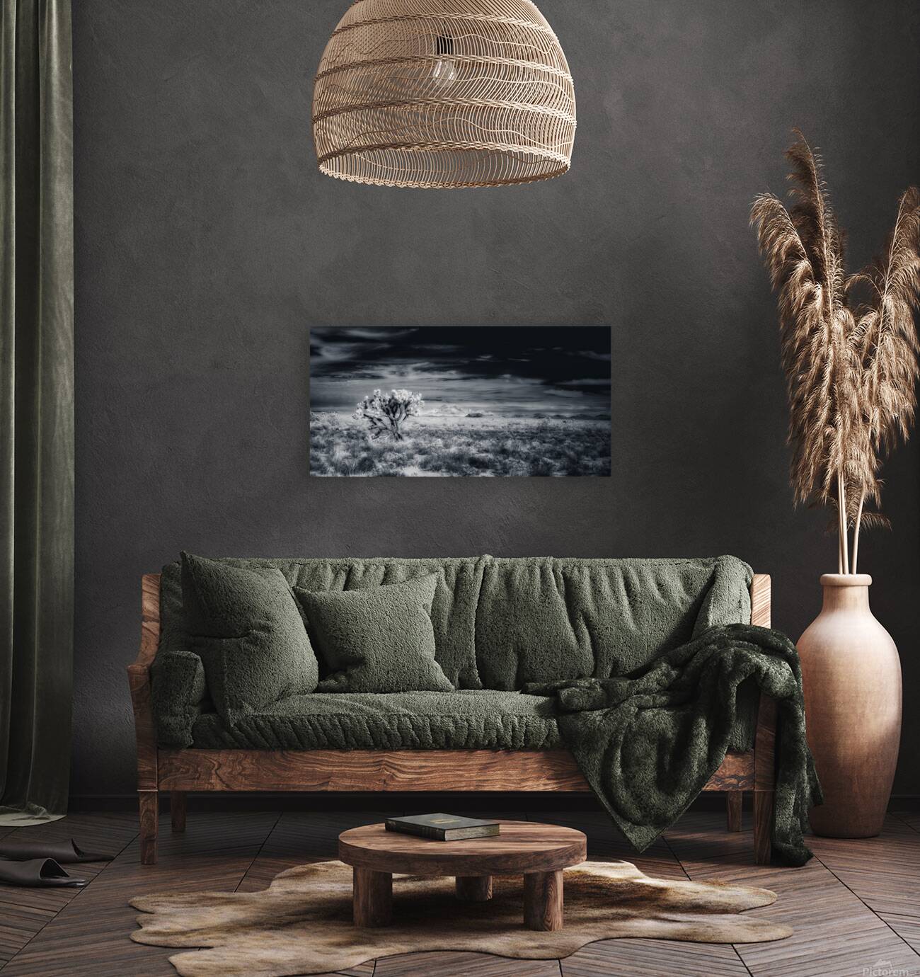 Rugged Silence Under Restless Skies Reproduction