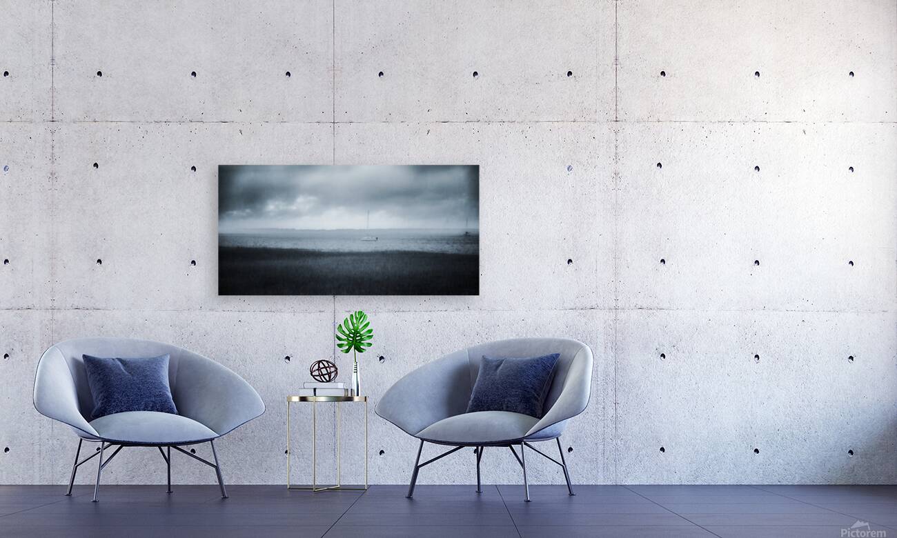 Rainy Day Adventures: A Foggy Sailboat Tale in Saint Marys Geor Reproduction