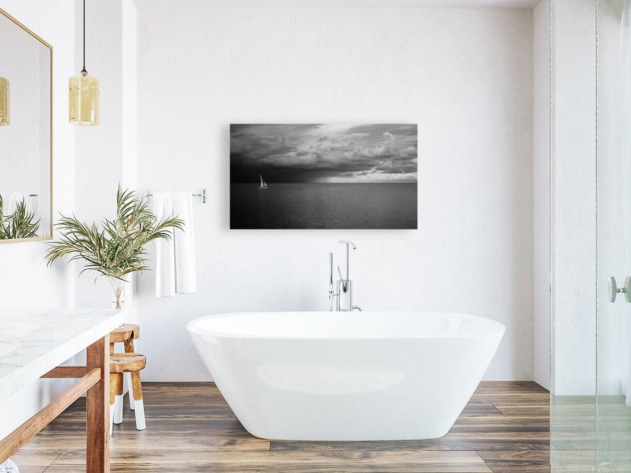 Sailing Beyond the Storms Embrace Reproduction