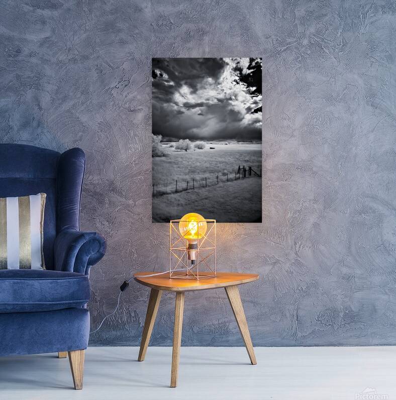 Prairie Solitude   Wyoming Minimalism Reproduction