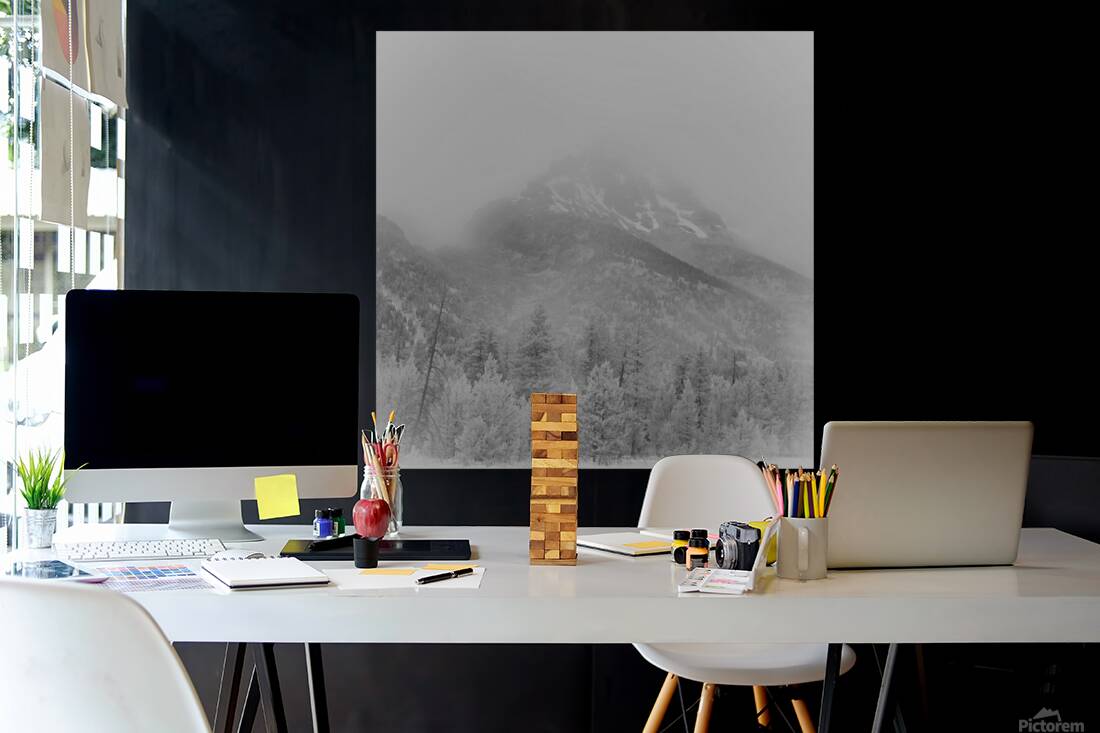 Misty Mountain Veil   Alpine Whispers Reproduction