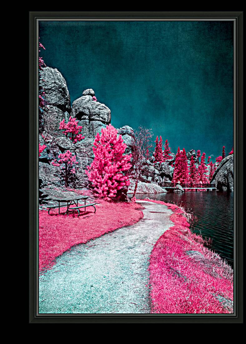 Solitary Trails: Pink Serene Trail Reproduction
