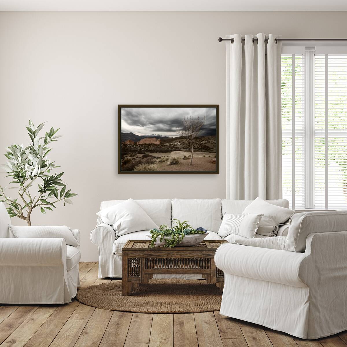 Lonely Mountain Tree Reproduction