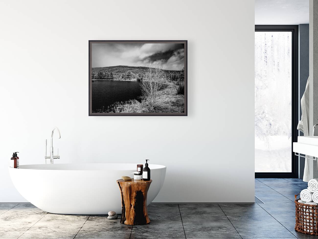 Majestic Tranquility: Sprague Lake Serenity Reproduction