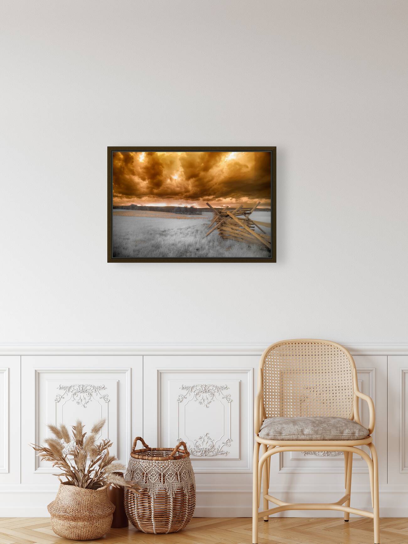 Stormy Fence Reproduction