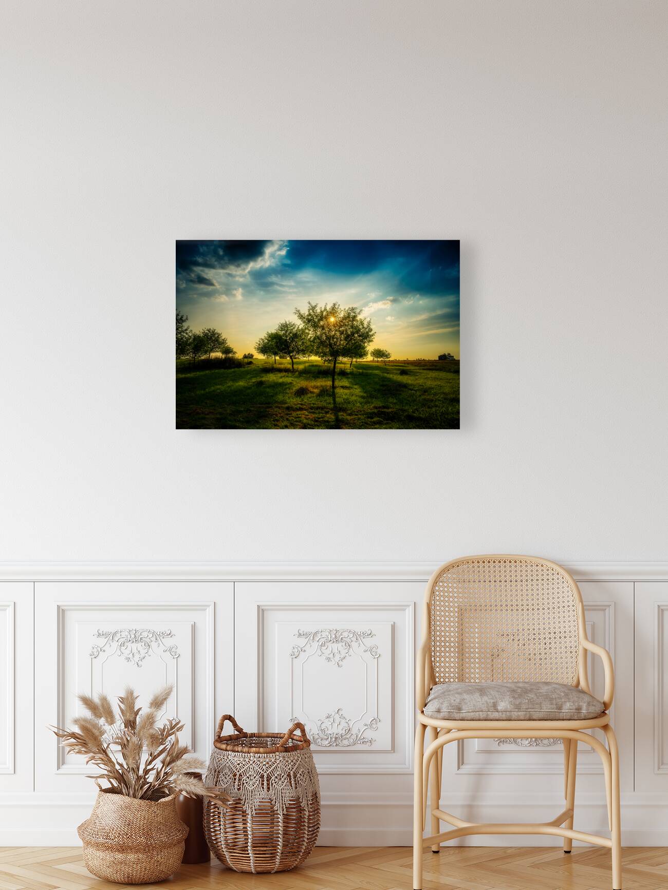 Golden Hour Symphony: Trostle Farms Enchanting Ambiance at Gettysburg National Military Park Reproduction