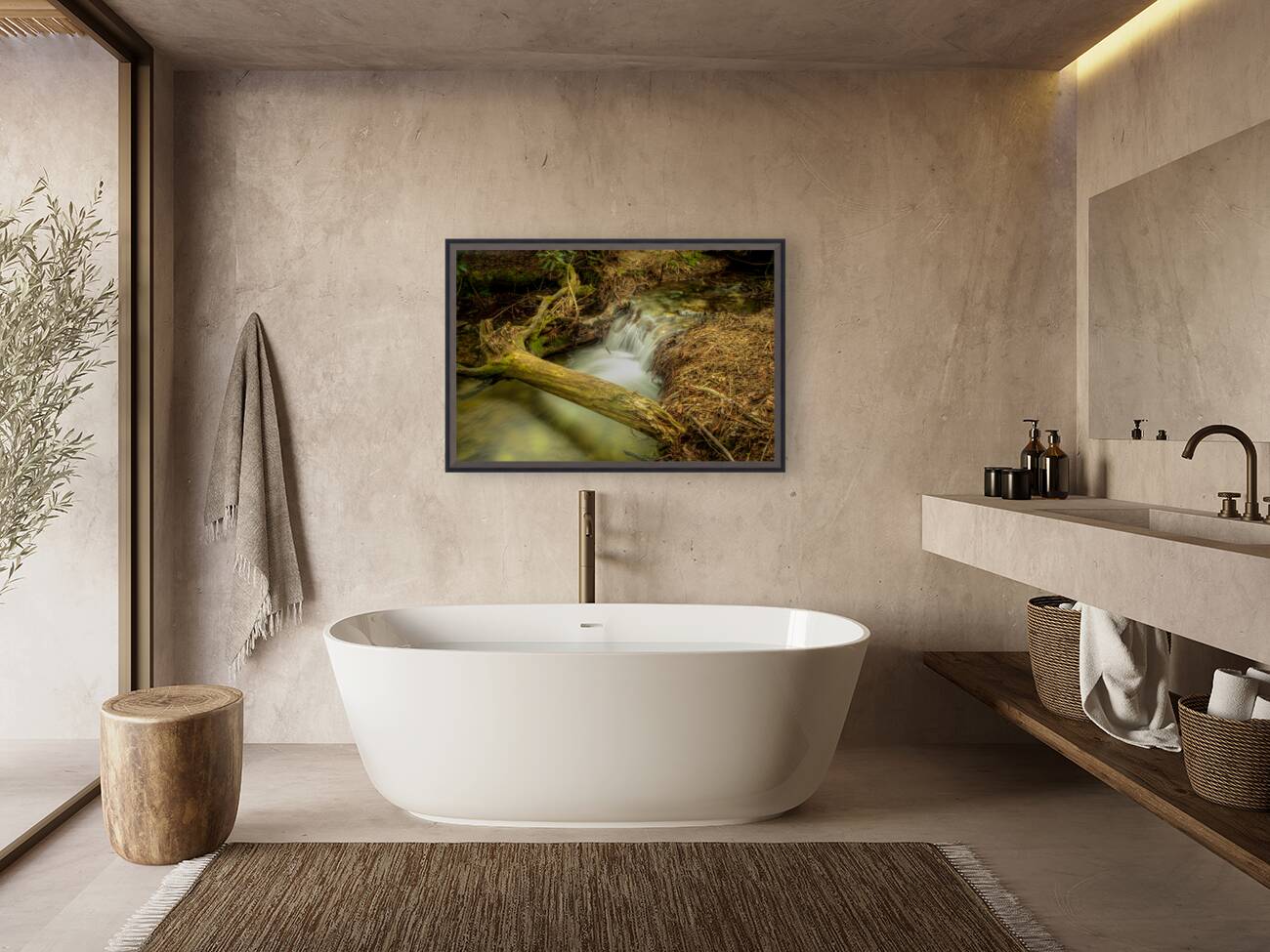 Birch Run Waterfall Reproduction