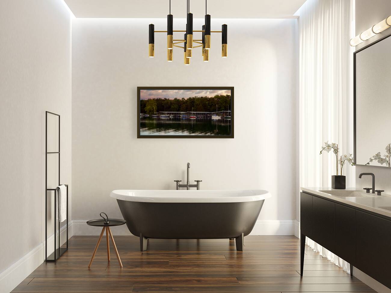 Lake Boat Dock Reproduction