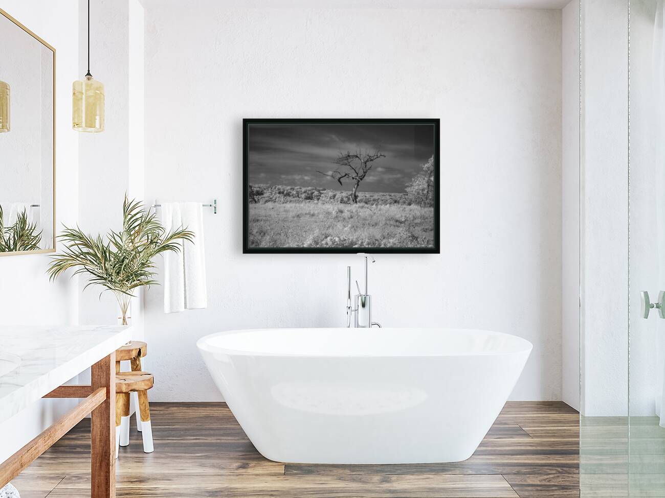 Solitary Whispers in Wild Grass Reproduction